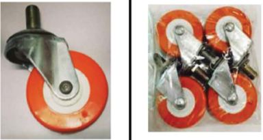 ล้อทูโทนสีส้มชุด SL แบบสกรู 1/2