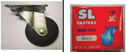 ล้อยางชุด PVC SL แบบแป้นชุด